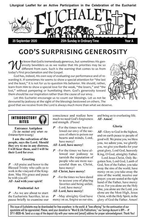 word and life publications download|Download our Euchalette and .